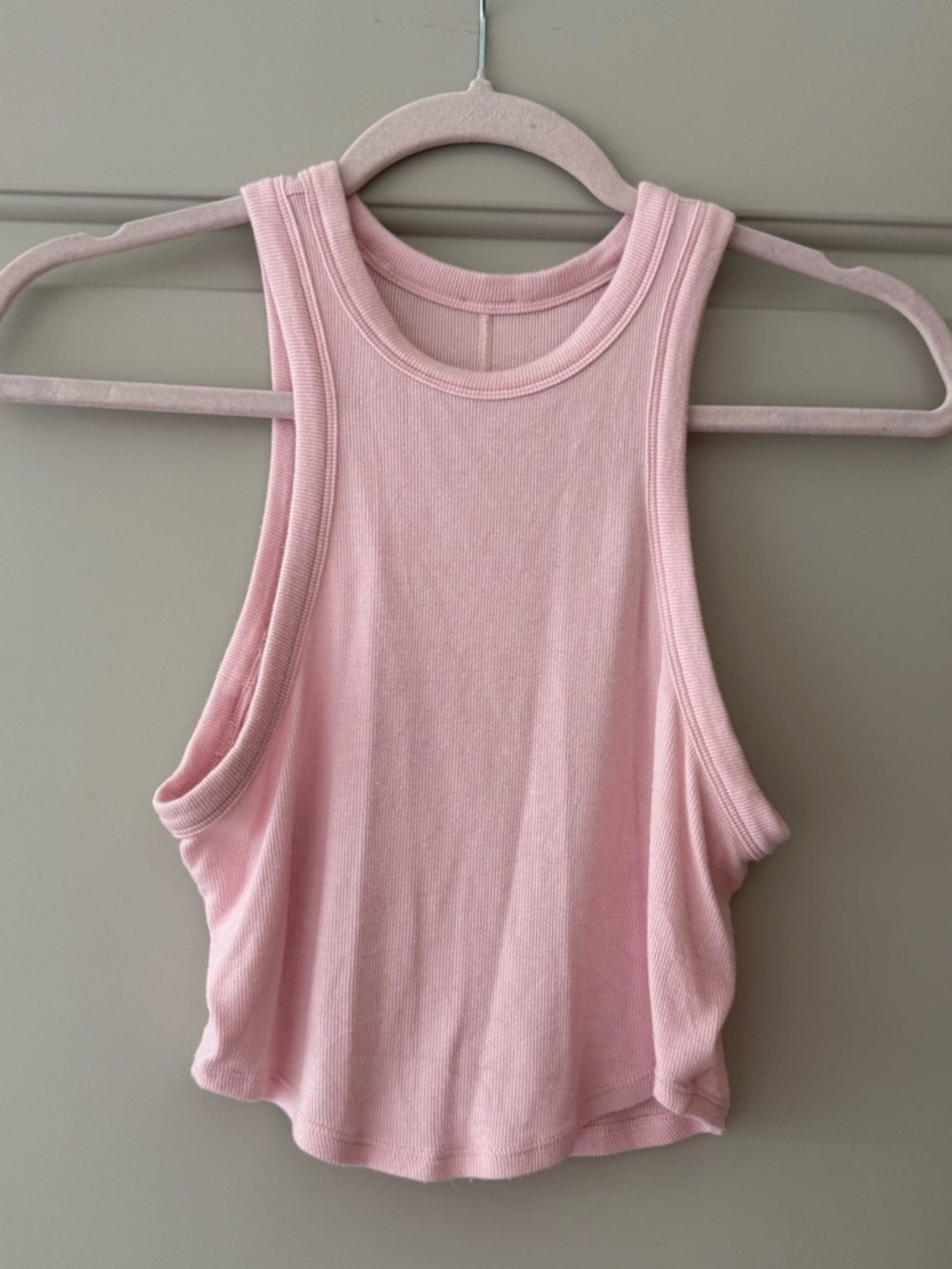 Lululemon Hold Tight Cropped Tank Top - Light Pink